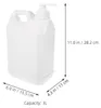 Pumpdispenser 3 l Kunststoff weiß – Nachfüllbarer Flüssigkeitsbehälter Produktbild-Vorschau