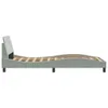 vidaXL Cadre de lit "Dover" gris clair 100x200 cm velours Voir les images du produit 5