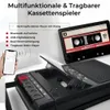 Tragbarer Kassettenspieler mit Bluetooth – Aufnahme & Produktbild-Vorschau 6