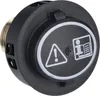 A close-up studio shot of a black safety cap for a Kärcher steam cleaner. Voir les images du produit