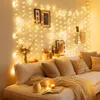 LED Lichtervorhang 3x3m Warmweiß USB mit Fernbedienung 300 Produktbild-Vorschau 7