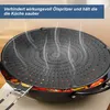 32 cm Silikon-Spritzschutz für Pfannen mit klappbarem Produktbild-Vorschau 2