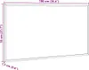 A diagram of a whiteboard with dimensions indicated. Náhled obrázku produktu