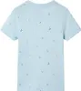 vidaXL Kinder-T-Shirt Hellblau 116 Produktbild-Vorschau 1