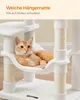 A cat relaxing in a hammock on a cat tree. Produktbild-Vorschau