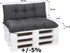 Cuscini per mobili in pallet seduta 120x50 / schienale Anteprima dell’immagine prodotto 2