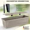Plastard Blumenkasten 3er-Set 100 cm Seidengrau - mit Produktbild-Vorschau 2