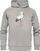 Mr. & Mrs. Panda Sweathoodie Storch Größe XL - Heather Grey Produktbild-Vorschau 1