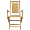 Bambus Bistro-Set Klappbar 2-Sitzer Gartentisch 45x45cm Produktbild-Vorschau 8