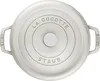 Staub Round Cast Iron Pot - 1.7 ltr  White Truffle Anteprima dell’immagine prodotto 6