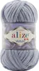A ball of grey yarn with a label. Náhled obrázku produktu