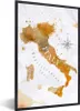 MuchoWow® MuchoWow® Gerahmtes Poster Weltkarte - Farbe - Produktbild-Vorschau 1