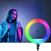 Led Ring Lampe Mit Stand 220Cm Usb 80W 26Cm Ring Rgb Produktbild-Vorschau 3