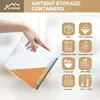 Set di 4 barattoli di stoccaggio cucina 4L contenitore Anteprima dell’immagine prodotto 3