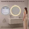 S'AFIELINA Badspiegel mit Beleuchtung Rund 60 cm Diameter, Produktbild-Vorschau 2