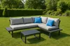 greemotion Gartenlounge-Set Samoa Lounge-Set Schwarz-Holz / Produktbild-Vorschau 2