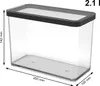 Premium Dose rechteckig 2,1 l  LOFT, Farbe:Transparent / Produktbild-Vorschau 2