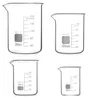 Glas Becherglas 25ml 50ml 100ml 200ml, 4er Set Abgestufter Produktbild-Vorschau 2