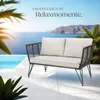 tectake® Garten-Loungesofa Sundo rundes Polyrattan im Produktbild-Vorschau 7
