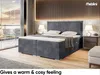 MEBLINI Boxspringbett mit Bettkasten - Gepolstert Produktbild-Vorschau 4
