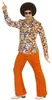 70er Jahre Retro Kostüm Hemd "Bubbles" für Herren | Bunt Produktbild-Vorschau 5