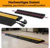 Izrielar 4X Kabelbrücke 1-Kanal Gummi Kabelkanäle Produktbild-Vorschau 3