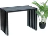 DanDiBo Hocker Metall Schwarz Sitzbank Massiv Wetterfest 60 Produktbild-Vorschau 1