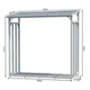 Aluminium Kaminholzregal Außen 143 x 70 x 145 cm Mit Produktbild-Vorschau 2