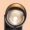 A close-up view of a black outdoor spotlight with a textured lens. Produktbild-Vorschau