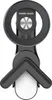 A black mobile phone holder with a ring light. Produktbild-Vorschau