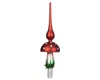 Christbaumspitze Glas Fliegenpilz 31cm Rot Weiß Produktbild-Vorschau 2