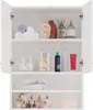 A white cabinet with multiple shelves filled with various bathroom products. Náhľad obrázku produktu