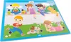 A colorful illustration of children playing with animals and toys on a sunny day. Náhled obrázku produktu
