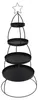 XXL Etagere "Tannenbaum" aus Metall, schwarz, Ø 56 x 132 Produktbild-Vorschau 4