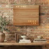 WordClock Jupiter Holz Optik - elegante Wortuhr in Deutsch Produktbild-Vorschau 18