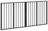 Psia brána 2 pcs Čierny 80 x 80 cm Pozinkovaná oceľ Náhľad obrázku produktu 4