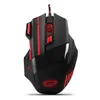 A black and red gaming mouse with illuminated accents, presented on a white background. Náhled obrázku produktu