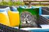 MuchoWow® Outdoor Kissen - Vogel - Eule - Tiere - Braun - Produktbild-Vorschau 4