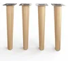 4x sossai Holzfüße rund - gerade Ausführung 25cm Buche Produktbild-Vorschau 2