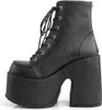 CAMEL-203 Damen Booties von DemoniaCult, Schwarz Matt , EU Produktbild-Vorschau 3