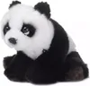 A plush toy panda sitting down, isolated on a white background. Náhľad obrázku produktu