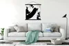 MuchoWow® Textilposter Schwarz - Abstrakt - Design 90x90 cm Produktbild-Vorschau 3