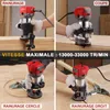 TEENO Défonceuse 800W 13000-33000 t/mn avec boîte Voir les images du produit 6
