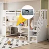 Flieks etagebed 90x200 cm met bureau en plank, Productafbeelding-voorbeeld 2