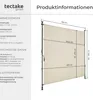 tectake® Taija clamp markýza různé velikosti hladký chod Náhled obrázku produktu 5