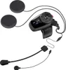 A black Sena 5S Dual communication system with two earbuds and a microphone, laid out on a white background. Produktbild-Vorschau