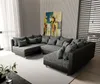DELIFE Wohnlandschaft Clovis Schwarz Modularsofa Produktbild-Vorschau 1