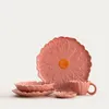 HOMLA RASSET Essteller mit Blume rosa 26 cm Produktbild-Vorschau 4