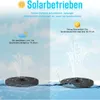 Solar Springbrunnen,1.4W Solar Teichpumpe mit 4 Effekte | Produktbild-Vorschau 4