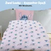 Disney Stitch Bettwäsche 135x200 80x80 cm Rosa aus 100% Produktbild-Vorschau 4